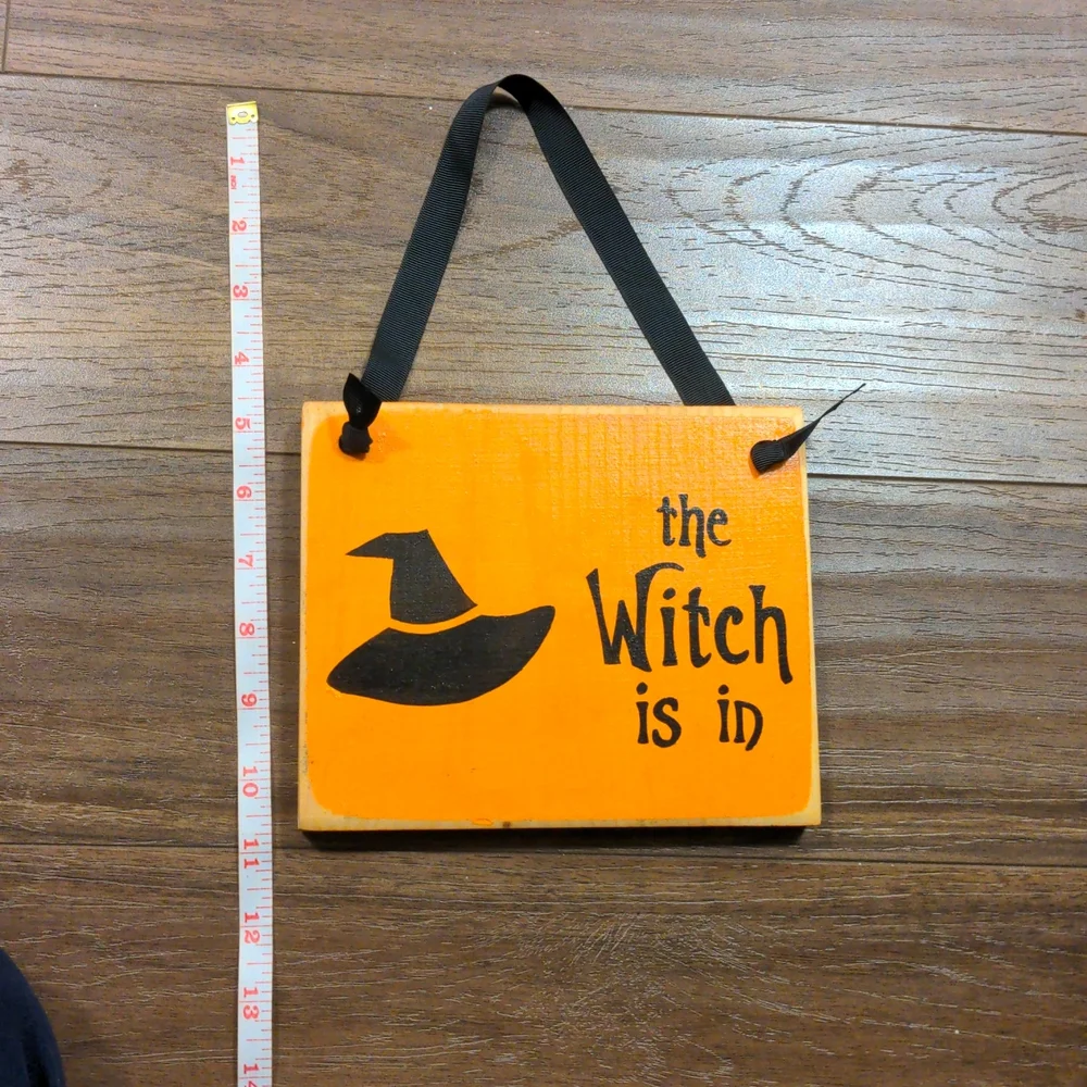 The Witch is in Target Halloween Sign